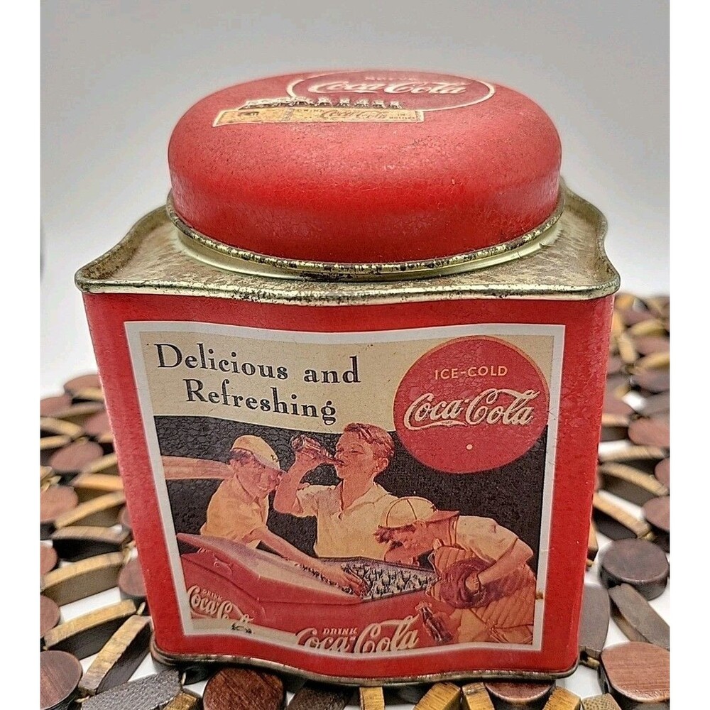 Vintage Coca-Cola Tin Can 1993 Nostalgic Kids Baseball Theme Part Of The Game